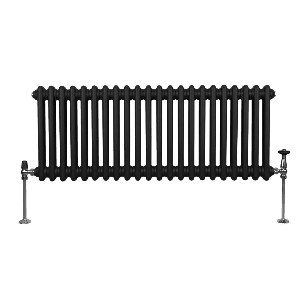 Radiador Tradicional Horizontal de 2 columnas - 300 x 1012mm - Negro