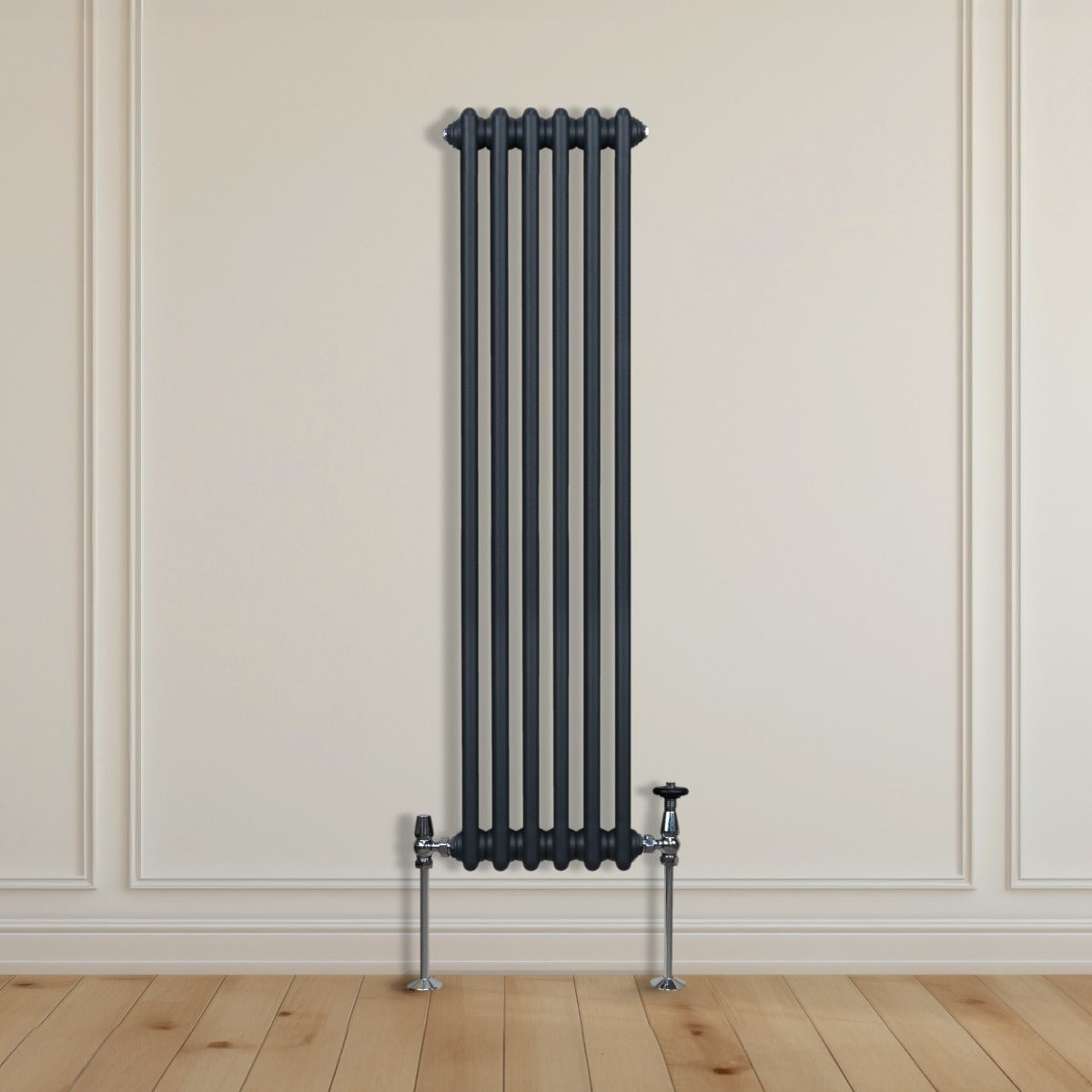 Radiador Tradicional Vertical de 2 columnas - 1500x 292mm - Gris Antracita
