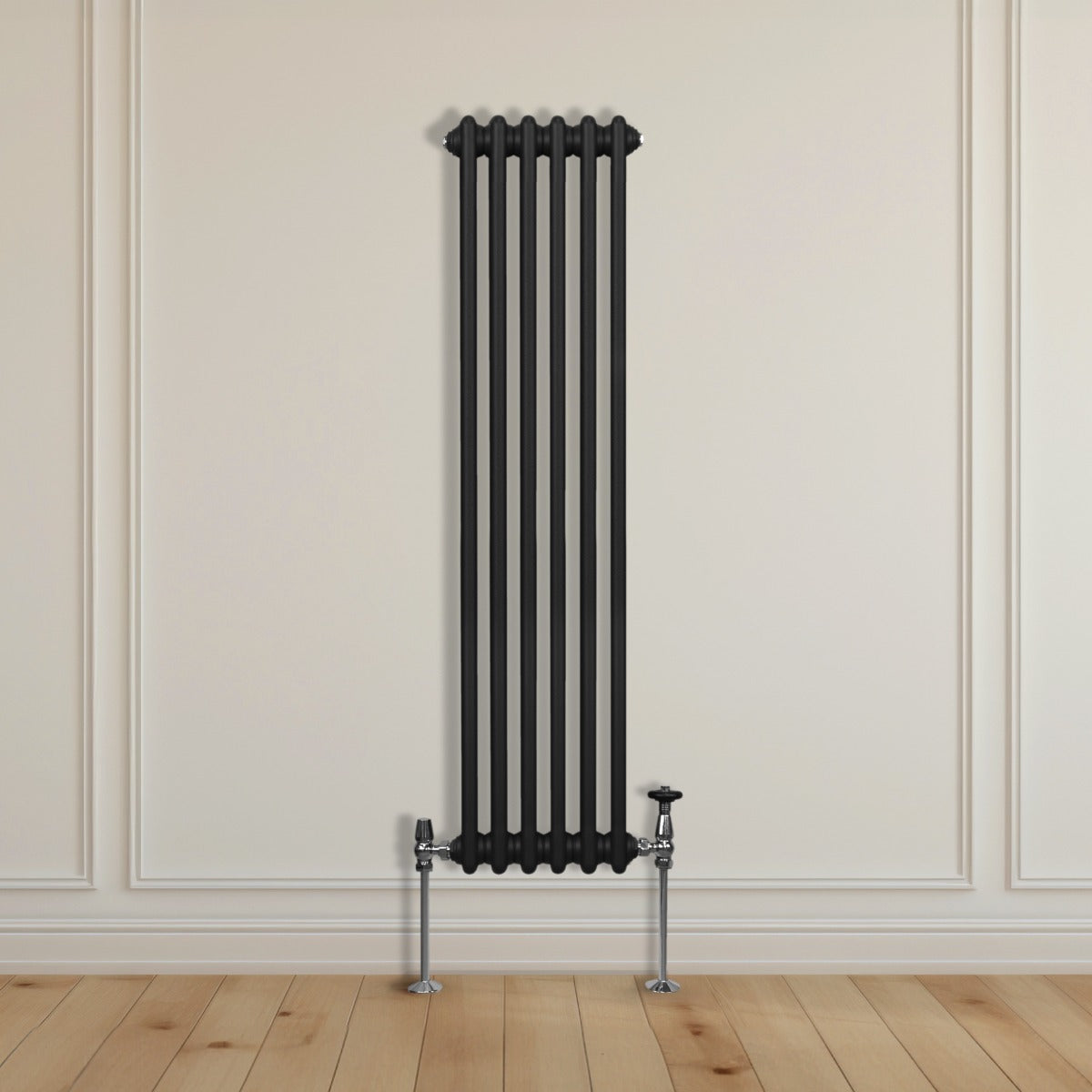 Radiador Tradicional Vertical de 2 columnas - 1500x 292mm - Negro