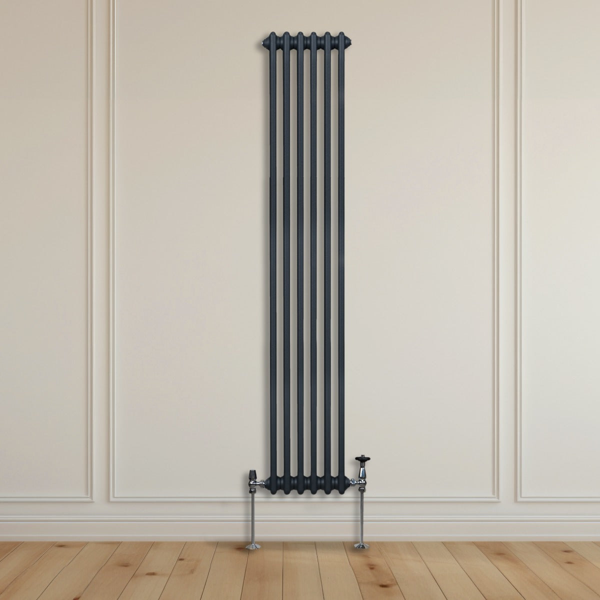 Radiador Tradicional Vertical de 2 columnas - 1800x 292mm - Gris Antracita