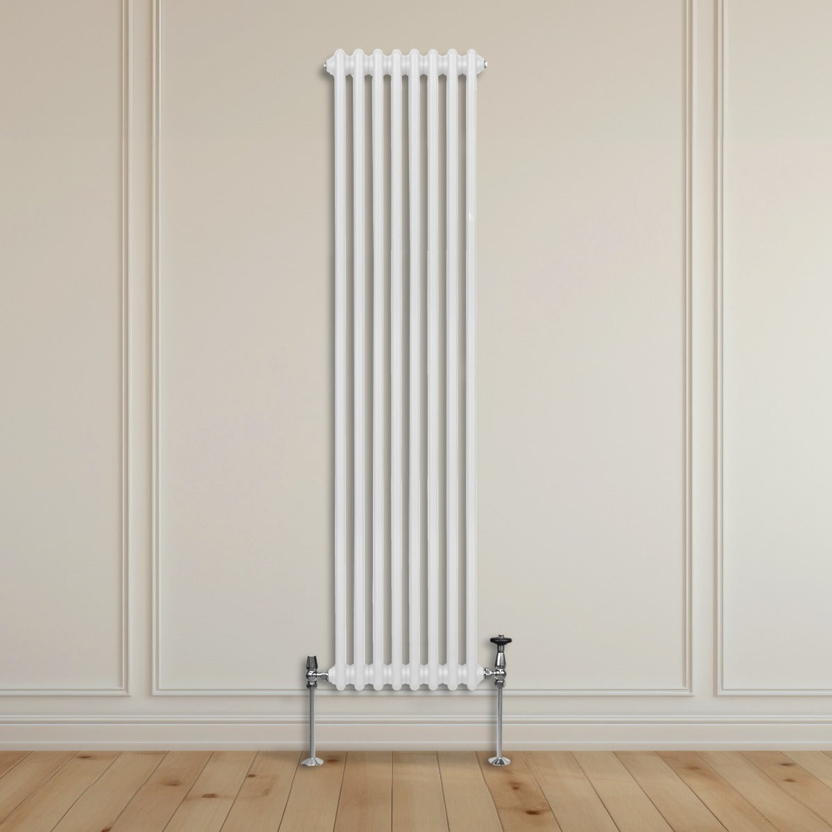 Radiador Tradicional Vertical de 2 columnas - 1800x 382mm - Blanco