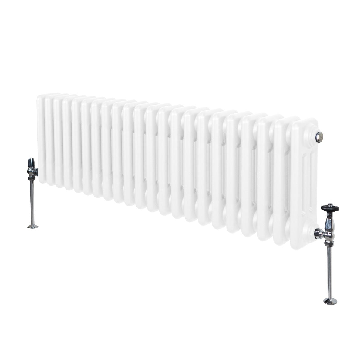 Radiador Tradicional Horizontal de 3 Columnas - 300 x 1012mm - Blanco