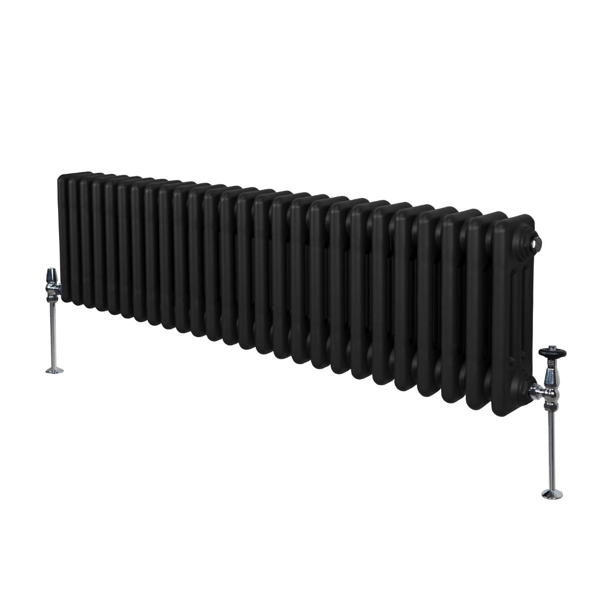 Radiador Tradicional Horizontal de 3 Columnas - 300 x 1192mm - Negro