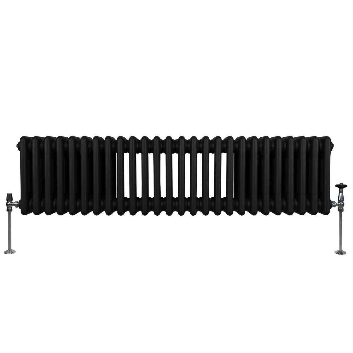 Radiador Tradicional Horizontal de 3 Columnas - 300 x 1192mm - Negro