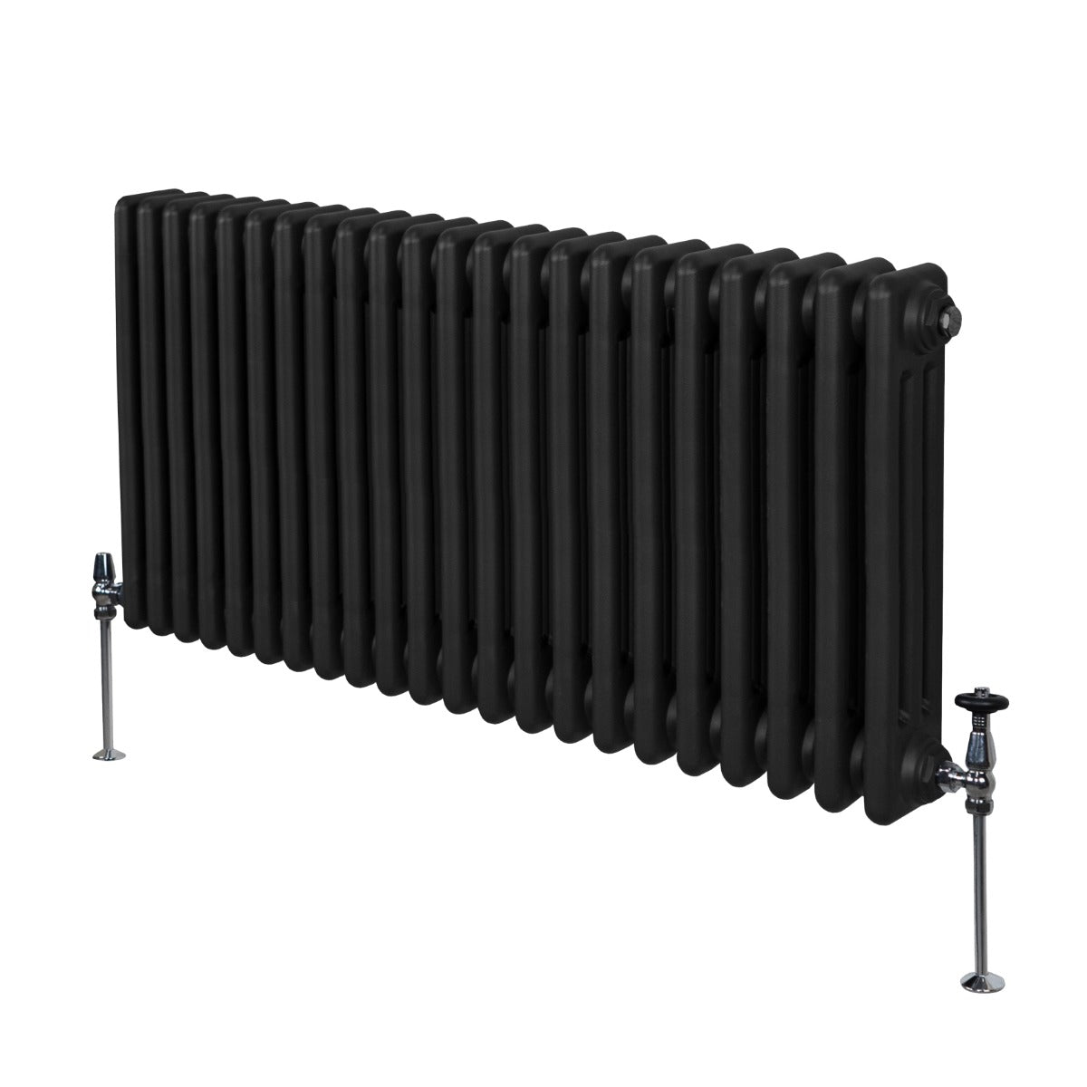 Radiador Tradicional Horizontal de 3 Columnas - 600x 1012mm - Negro