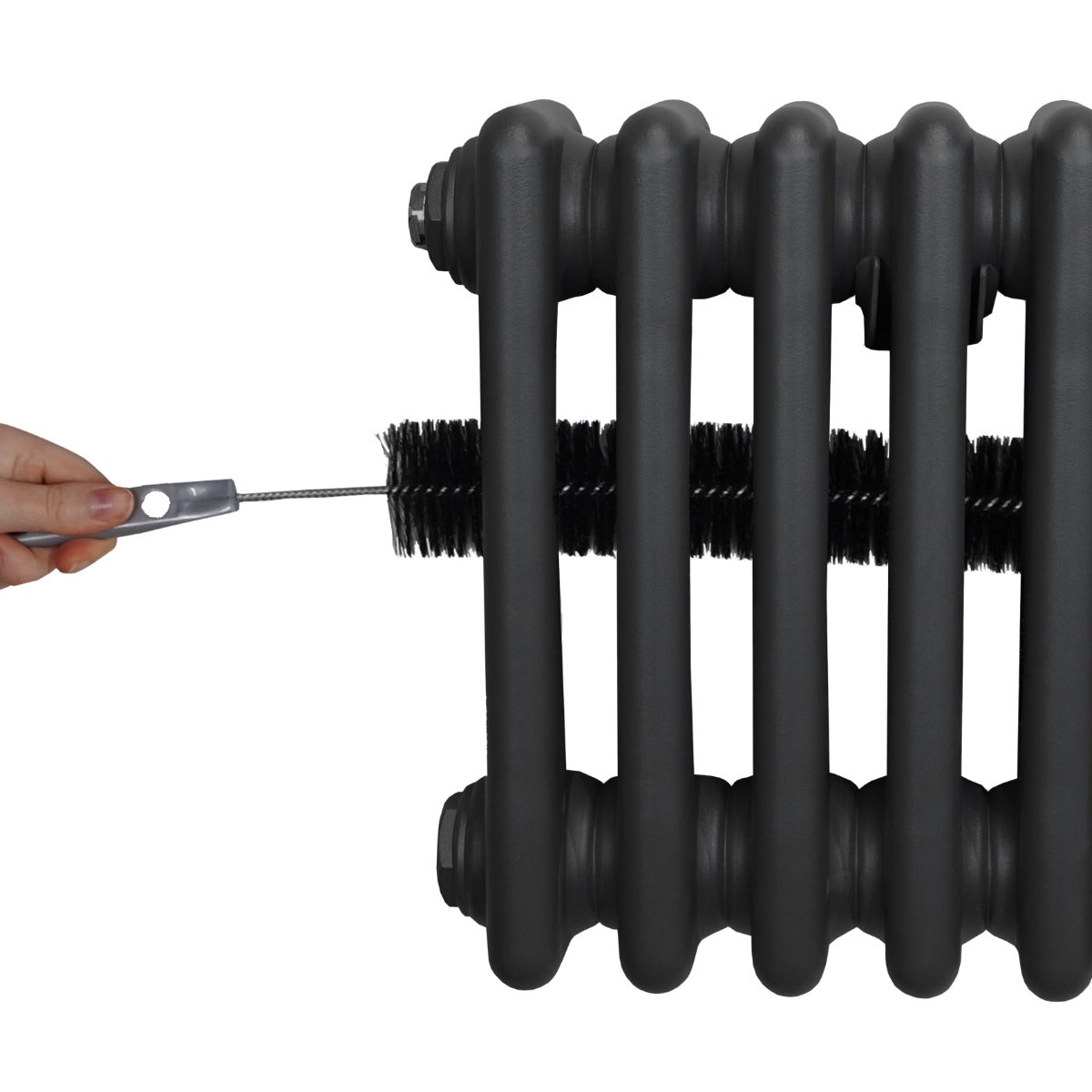 Radiador Tradicional Vertical de 3 columnas – 1800 x 382 mm - Gris Antracita