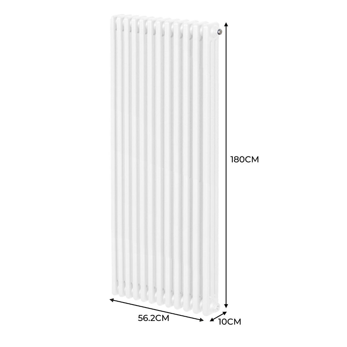 Radiador Tradicional Vertical de 3 columnas – 1800 x 562mm - Blanco