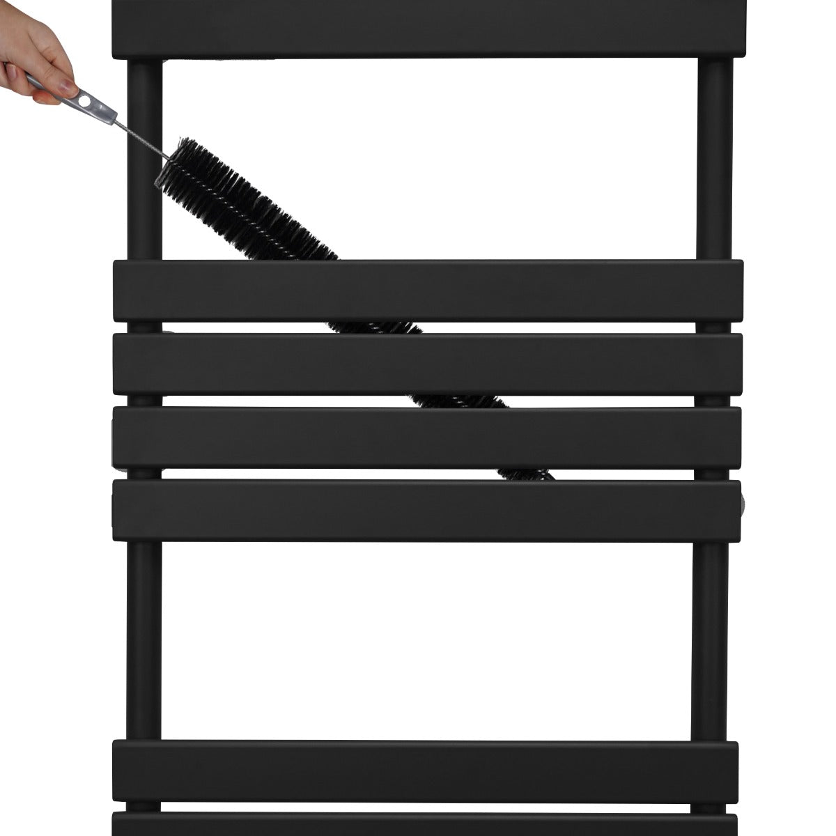Radiadores Toalleros de panel plano – 1200mm x 450mm – Negro