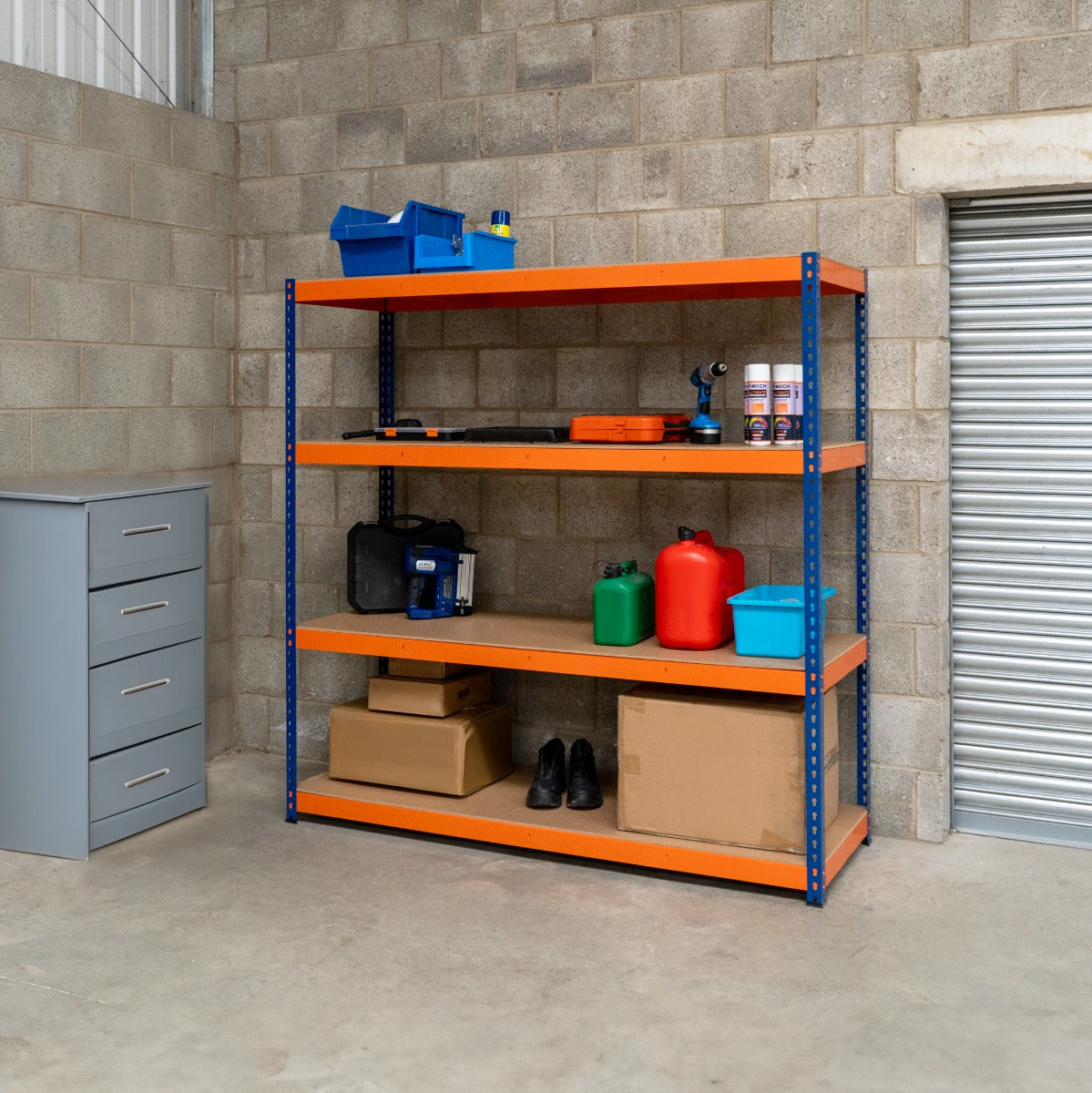 Estantería S-Rax 4 estantes - 180cm x 180cm x 60cm