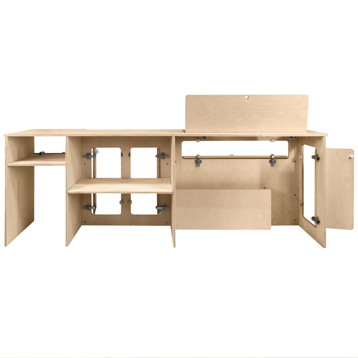 Módulo de Cocina para Furgonetas - LHD y Refrigerador de Compresor Plateado