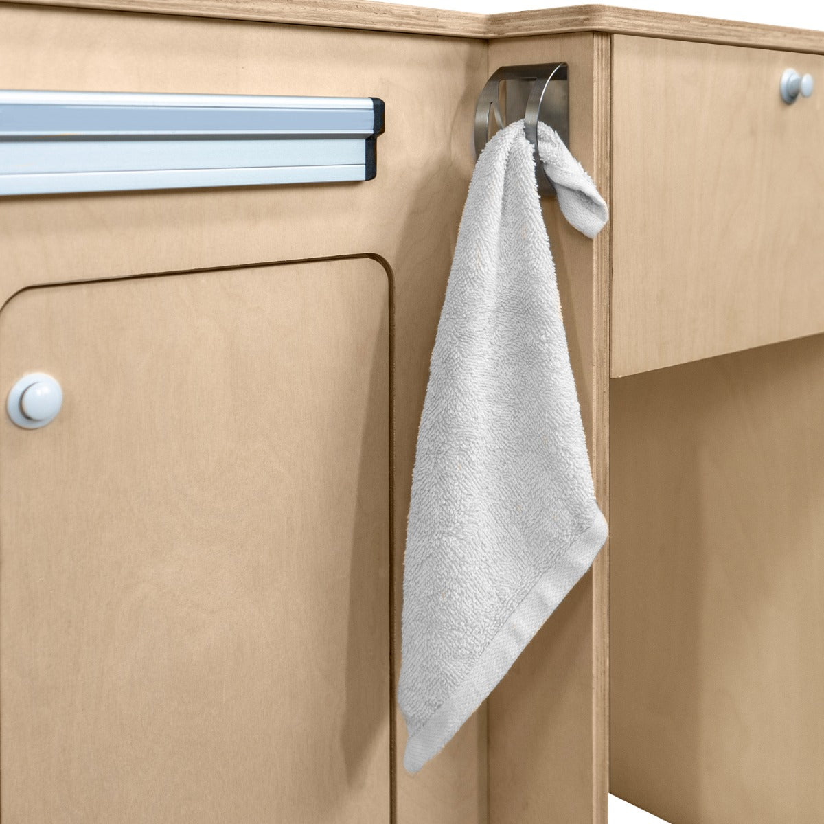 Módulo de Cocina para Furgonetas - LHD y Refrigerador de Compresor Plateado