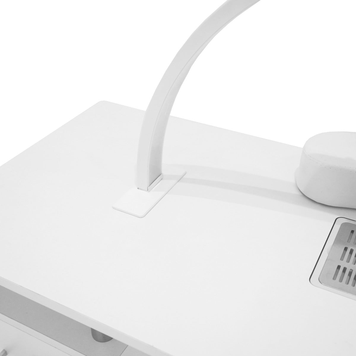 Mesa de manicura profesional y lámpara LED de media luna