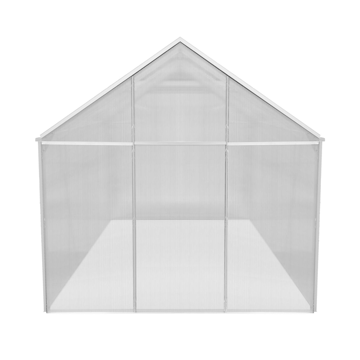 Invernadero de policarbonato de 1,83 m x 2,44 m (plata)