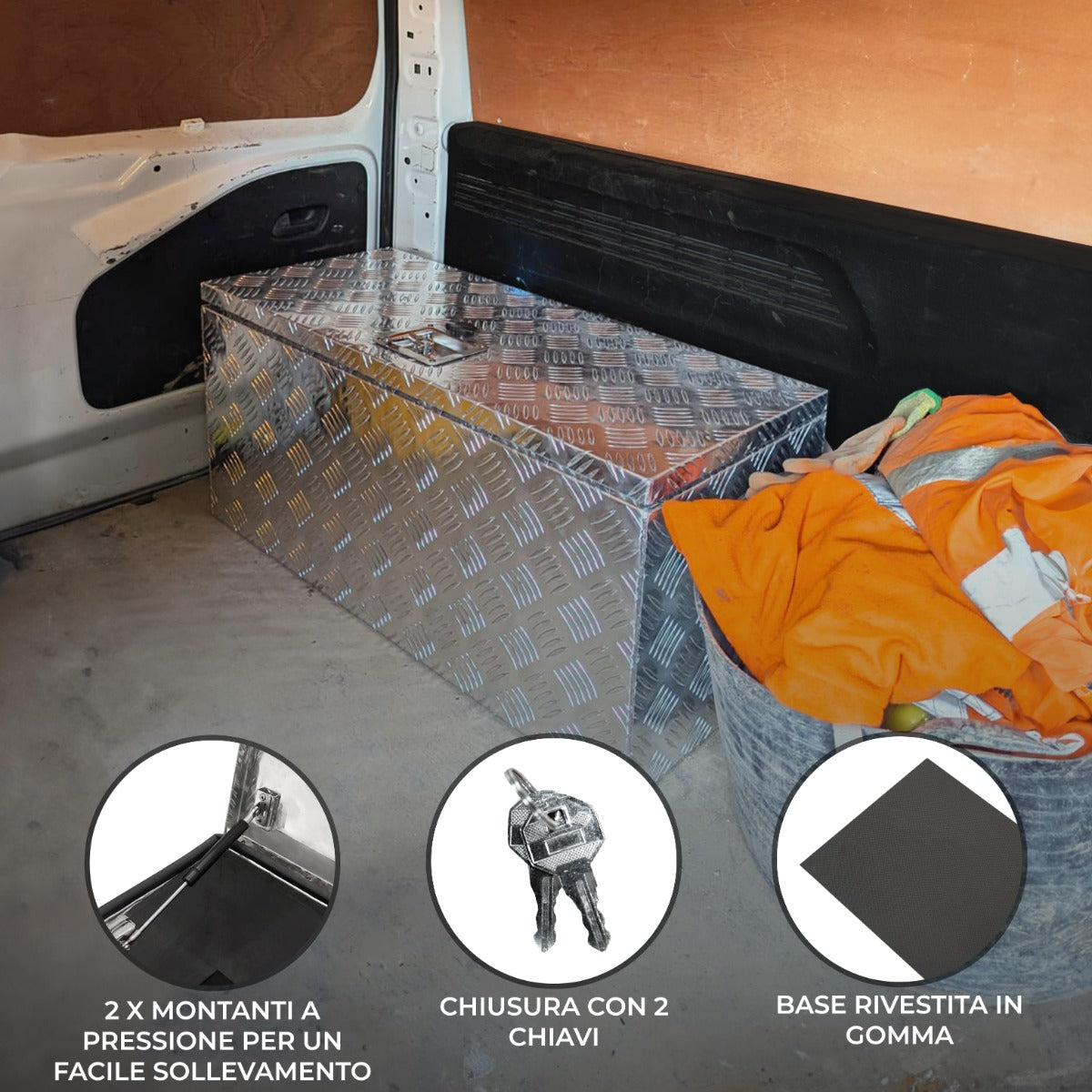 Caja Metálica de herramientas 102L - Extra Grande