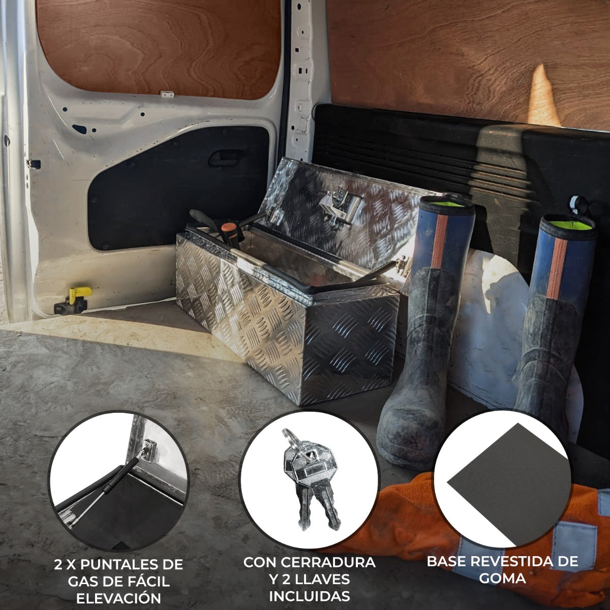 Caja Metálica de herramientas 60L - Mediana