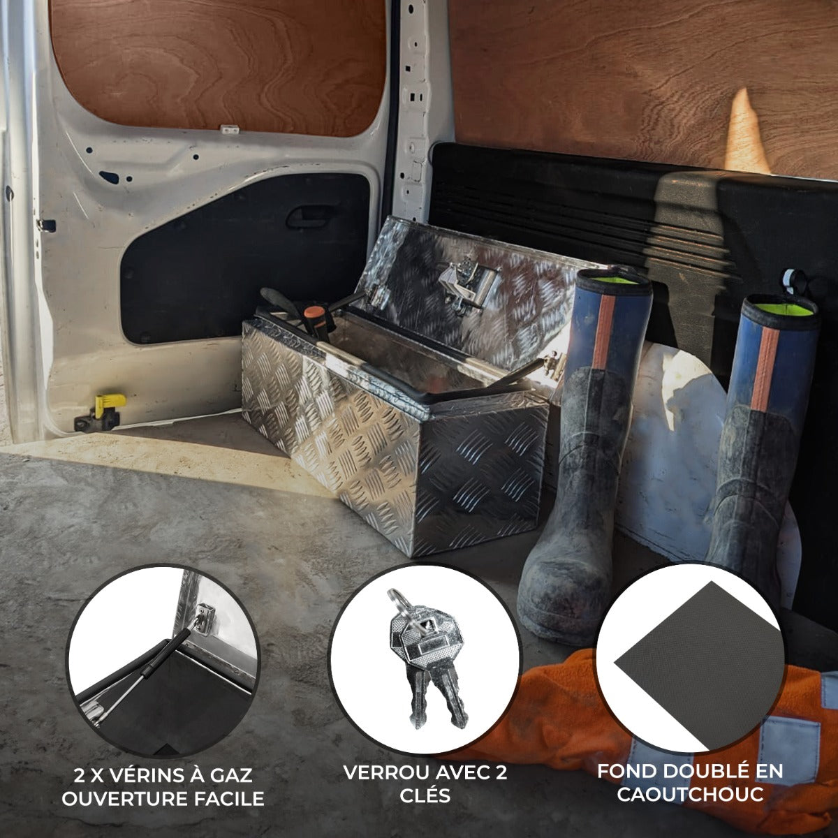 Caja Metálica de herramientas 60L - Mediana