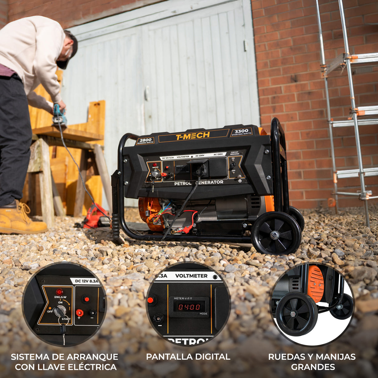 T – Mech Generador Portátil Monofásico a Gasolina