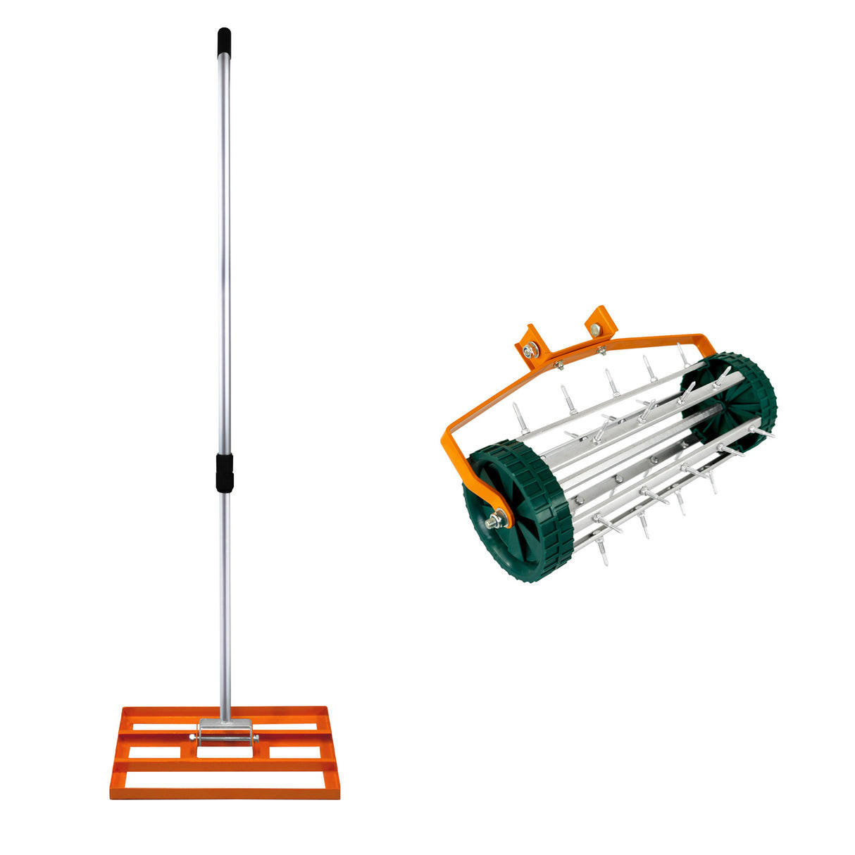 Nivelador de 50 cm y Aireador de Césped – Naranja