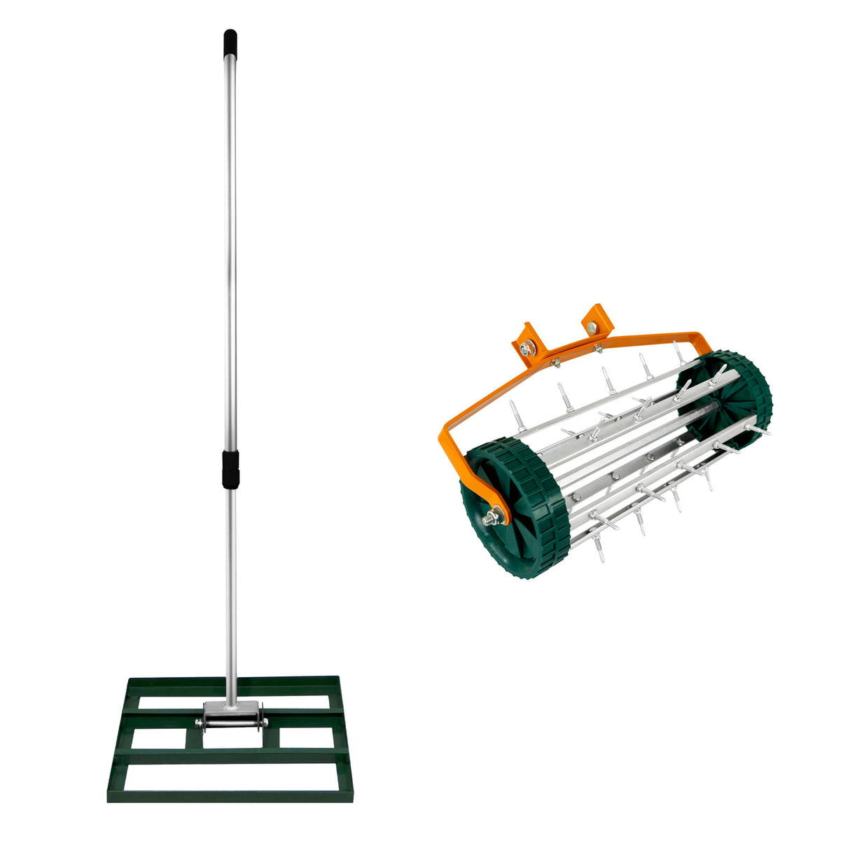 Nivelador de 50 cm y Aireador de Césped – Verde