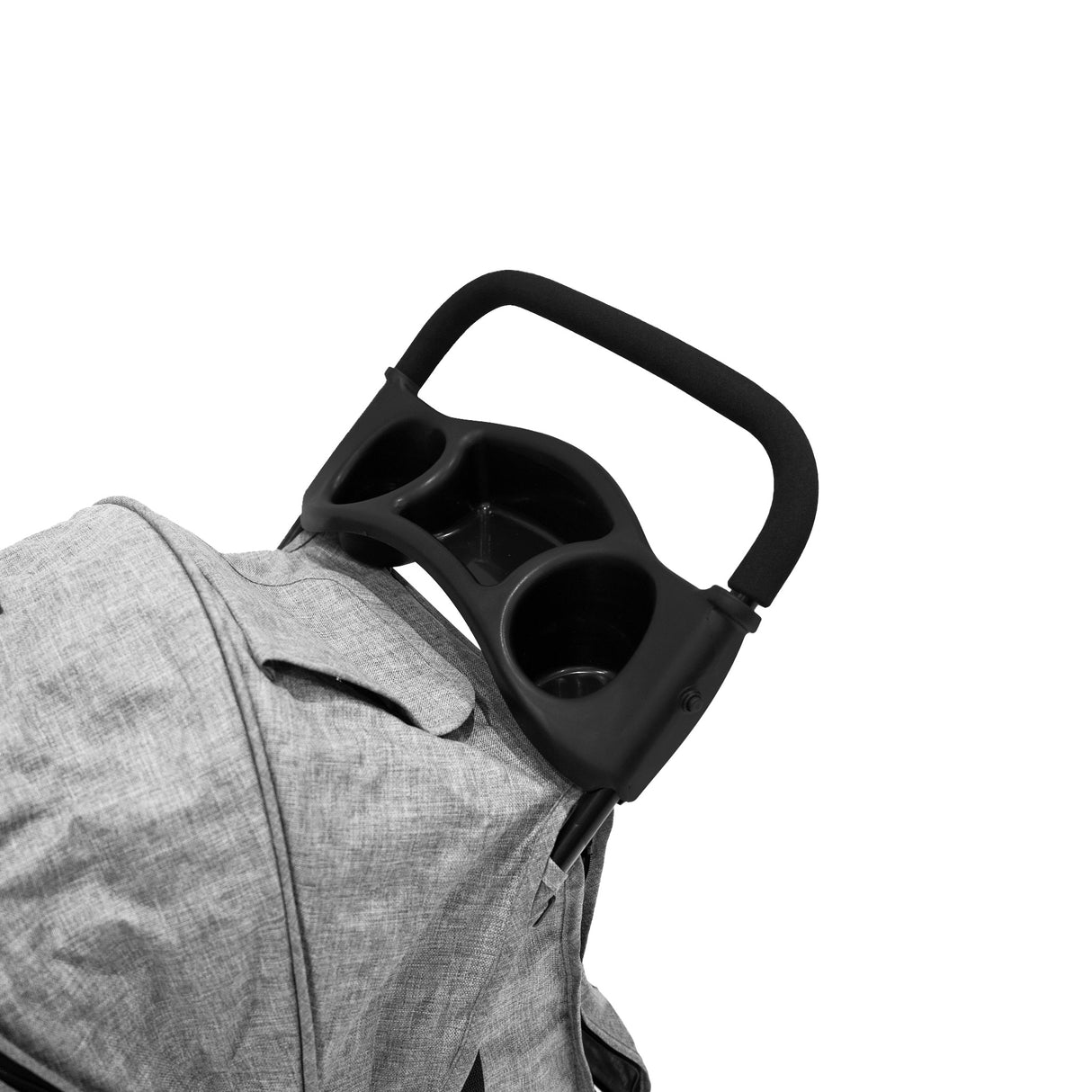 Cochecito para Mascotas con Cubierta de lluvia - Tejido Gris