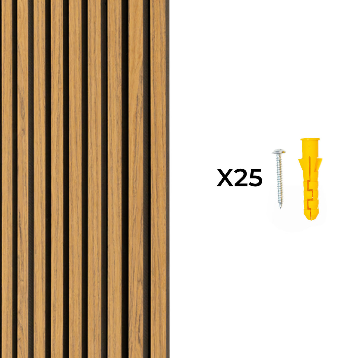 Paneles acústicos de pared - Roble