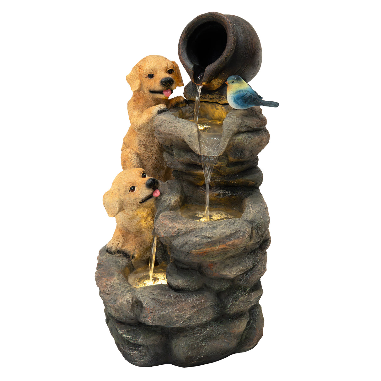 Fuente de Agua de Jardín "Canine Creek"
