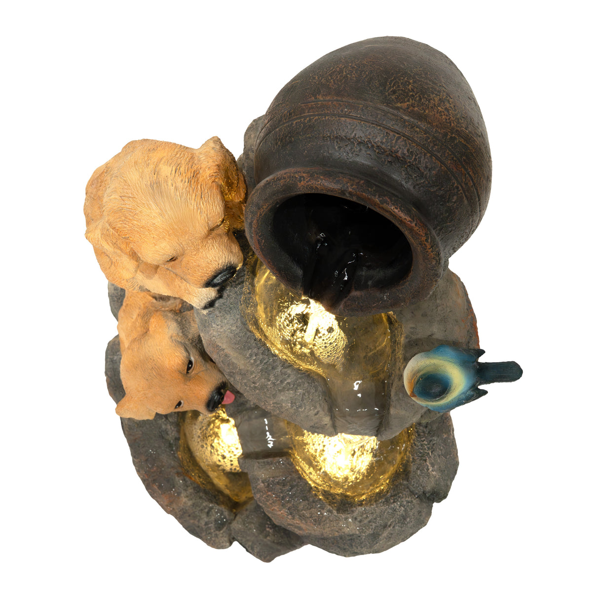 Fuente de Agua de Jardín "Canine Creek"