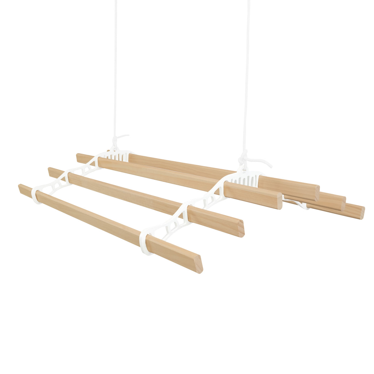 Tendedero de Techo con Sistema de Polea y 6 Listones de 0,9 m en Blanco