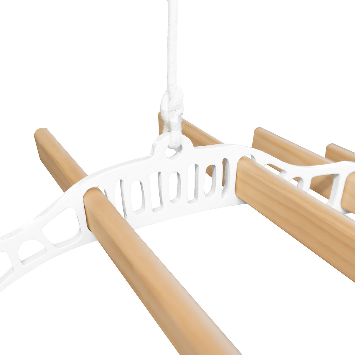 Tendedero de Techo con Sistema de Polea y 6 Listones de 0,9 m en Blanco