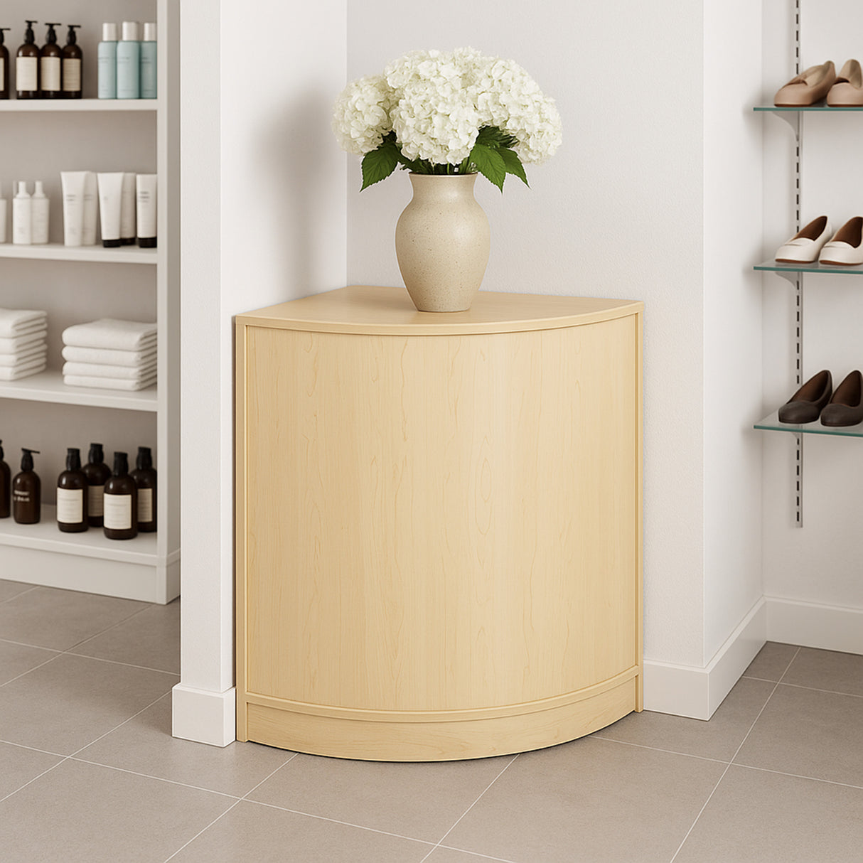 Mostrador Comercial Esquinero CM60 – Arce