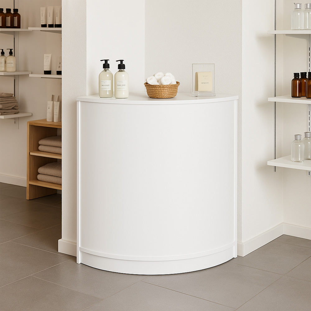 Mostrador Comercial Esquinero CM60 – Blanco