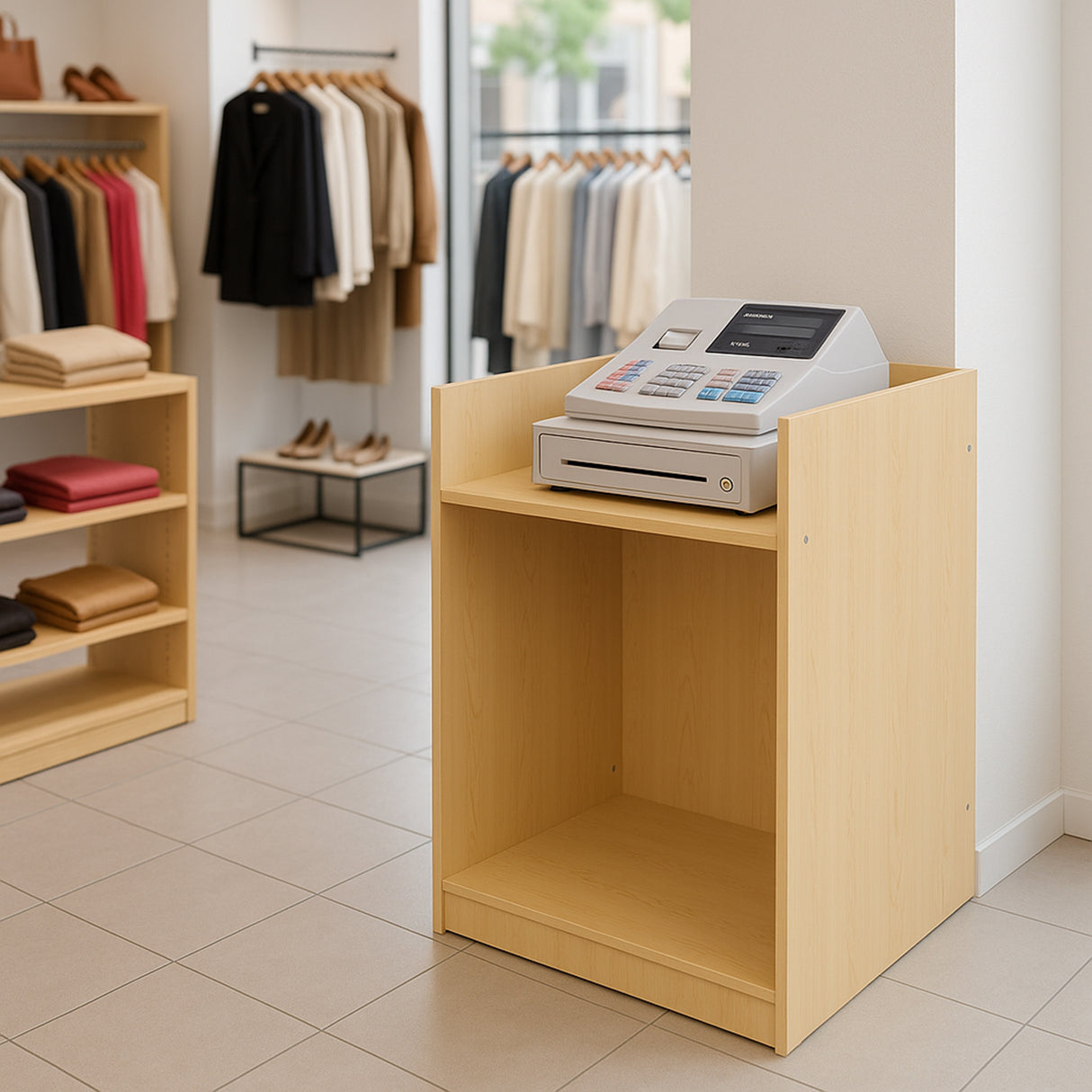 Mostrador para Caja Registradora TB60 – color Arce