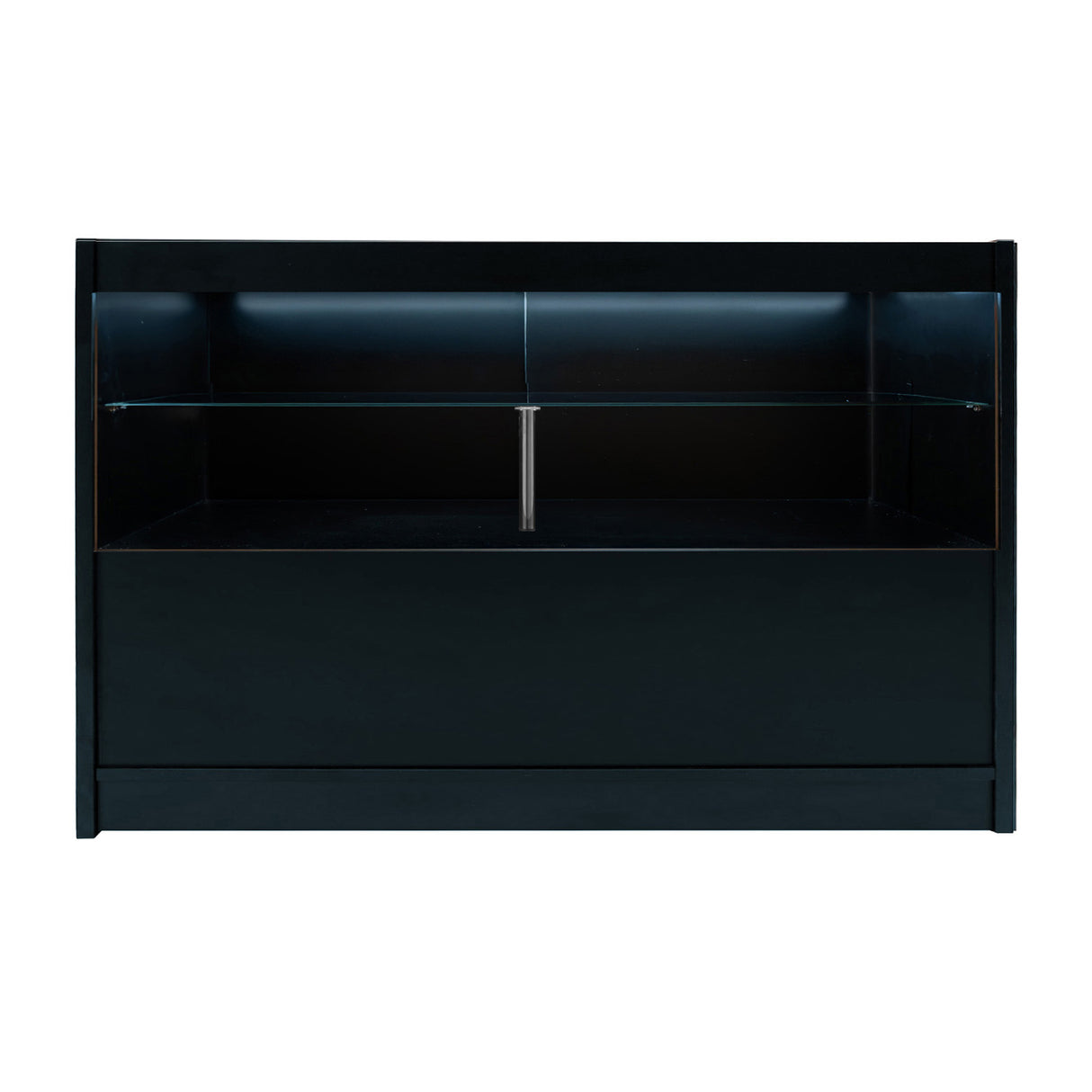 Mostrador Comercial con Luz LED C1500 – Negro