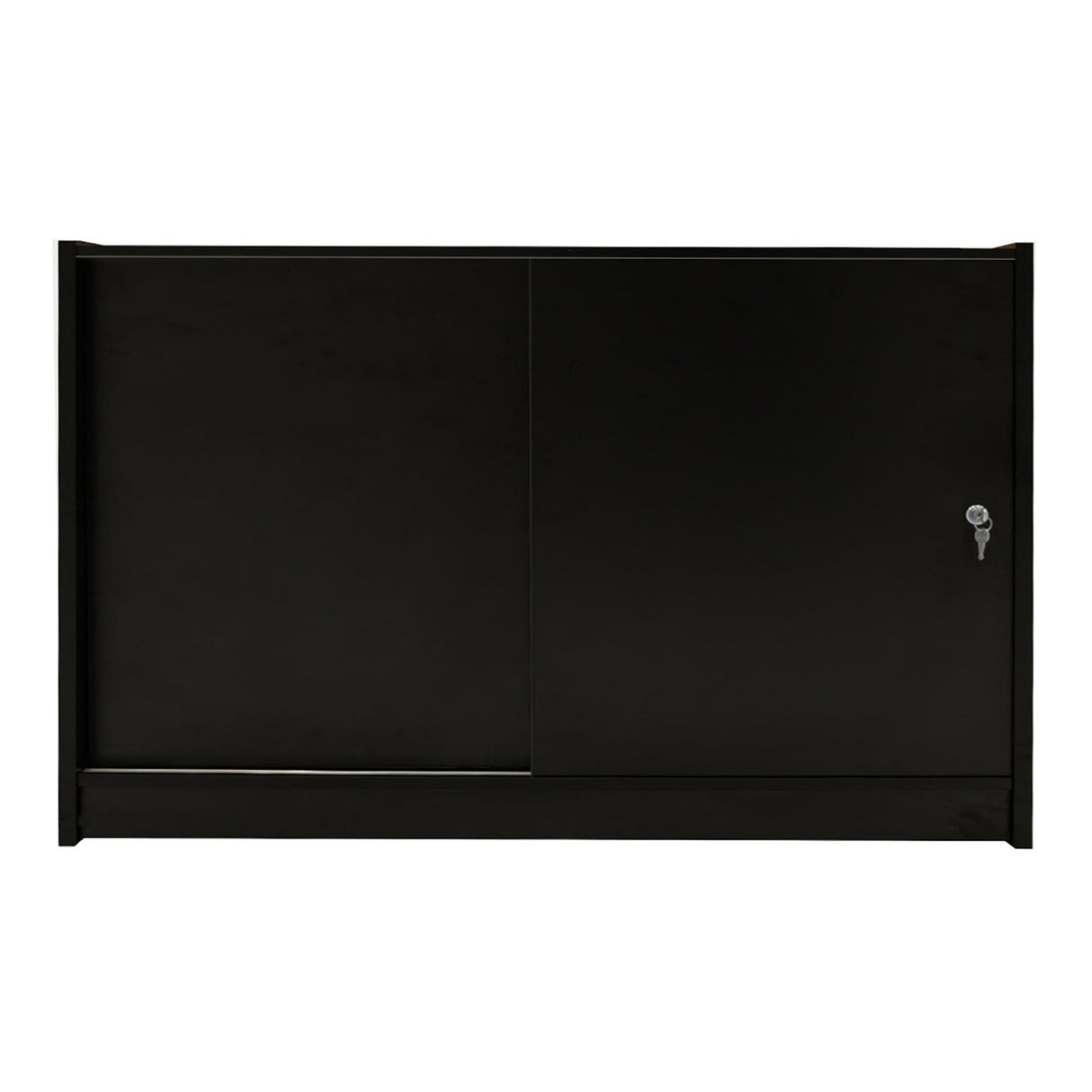 Mostrador Comercial con Luz LED C1500 – Negro