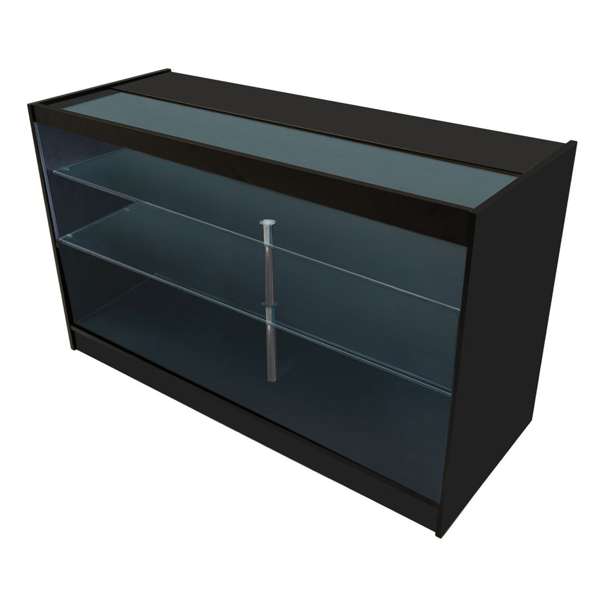 Mostrador Comercial con Luz LED K1500 – Negro
