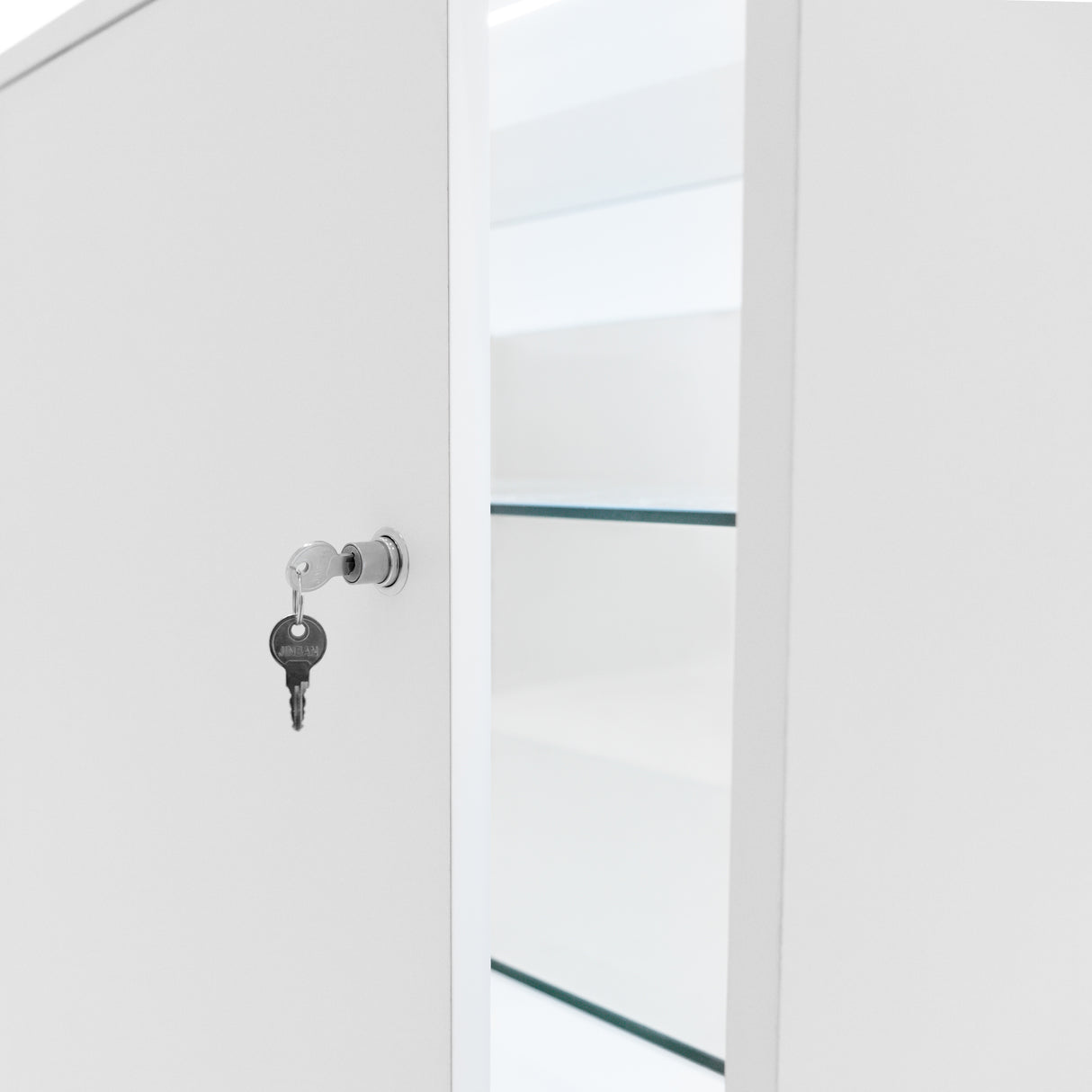 Mostrador Comercial con Luz LED K1500 – Blanco