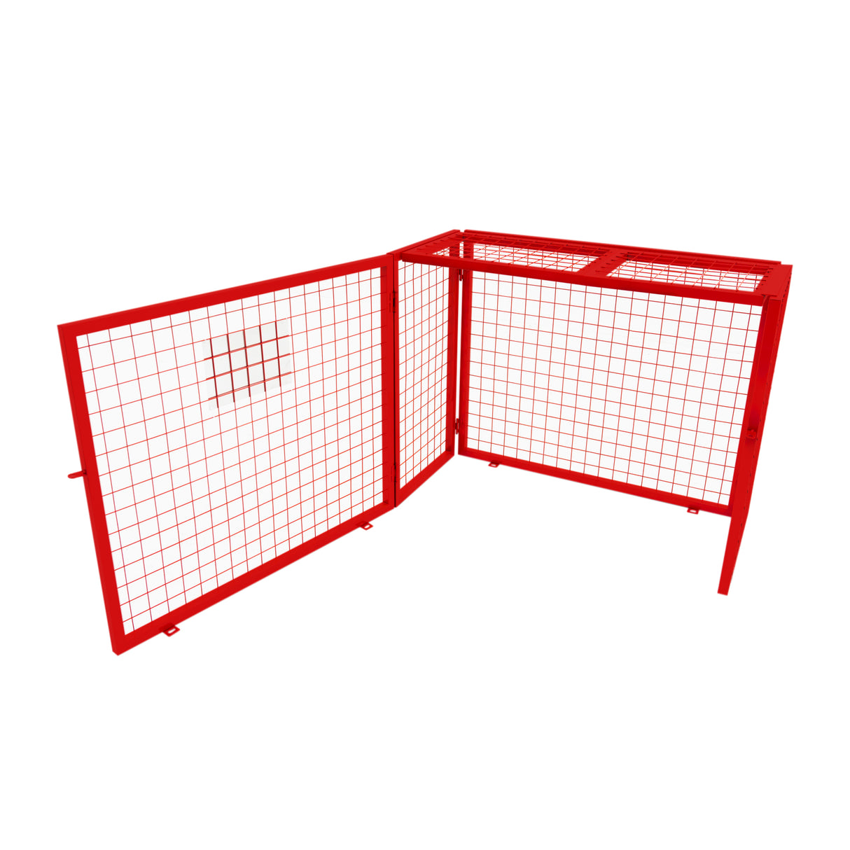 Jaula Plegable para Botellas de Gas - 92cm x 110cm x 50cm - Roja