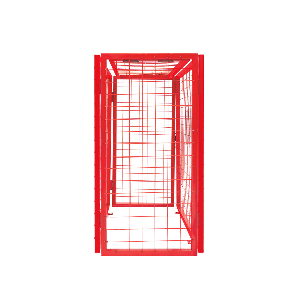 Jaula Plegable para Botellas de Gas - 92cm x 110cm x 50cm - Roja