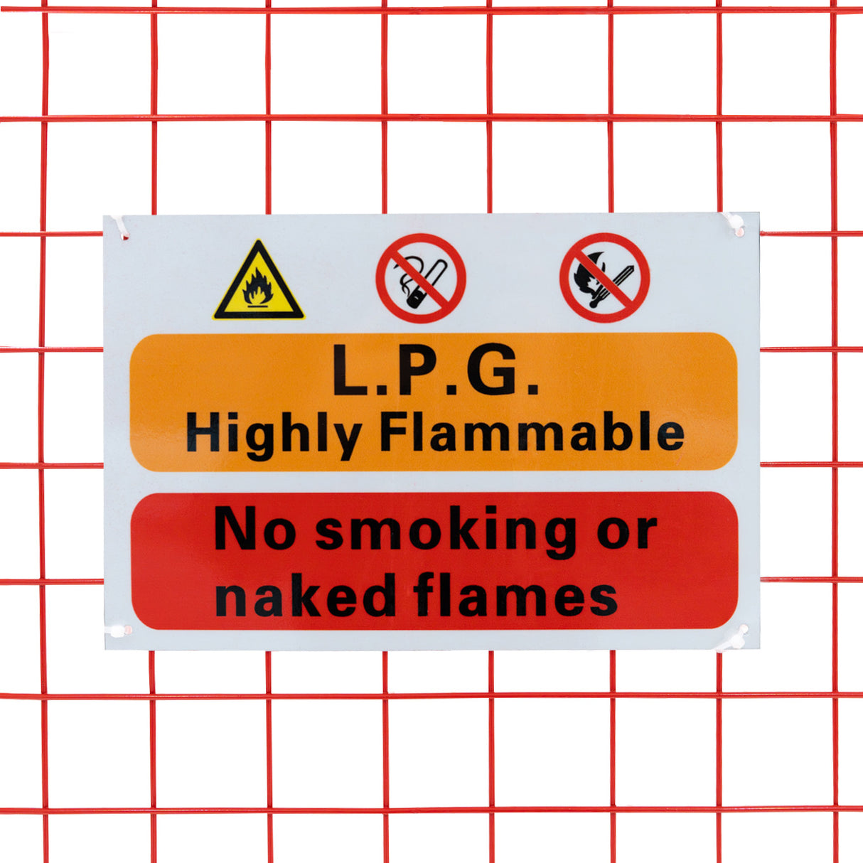 Jaula Plegable para Botellas de Gas - 92cm x 110cm x 50cm - Roja