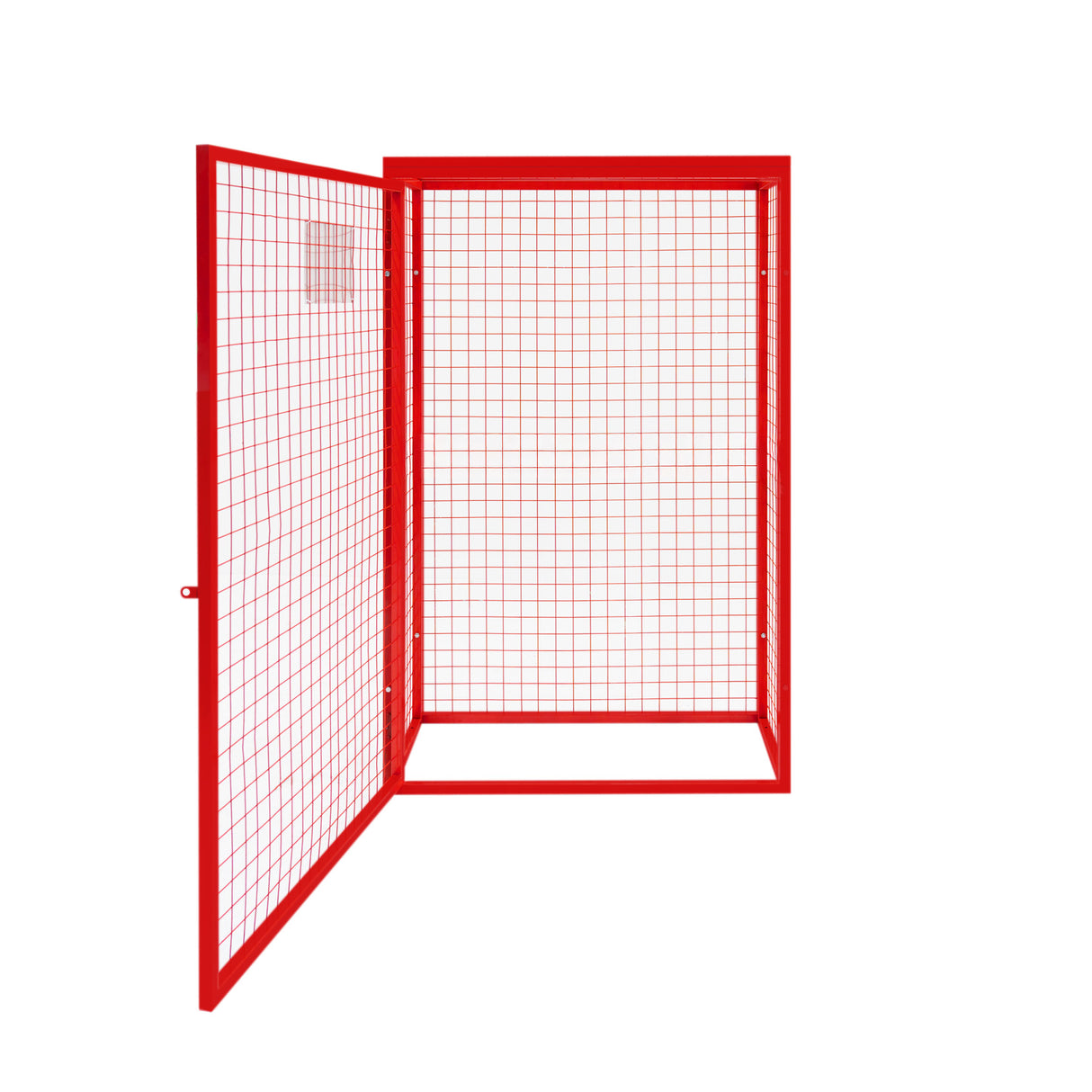 Jaula Plegable para Botellas de Gas - 181cm x 116cm x 57cm - Roja