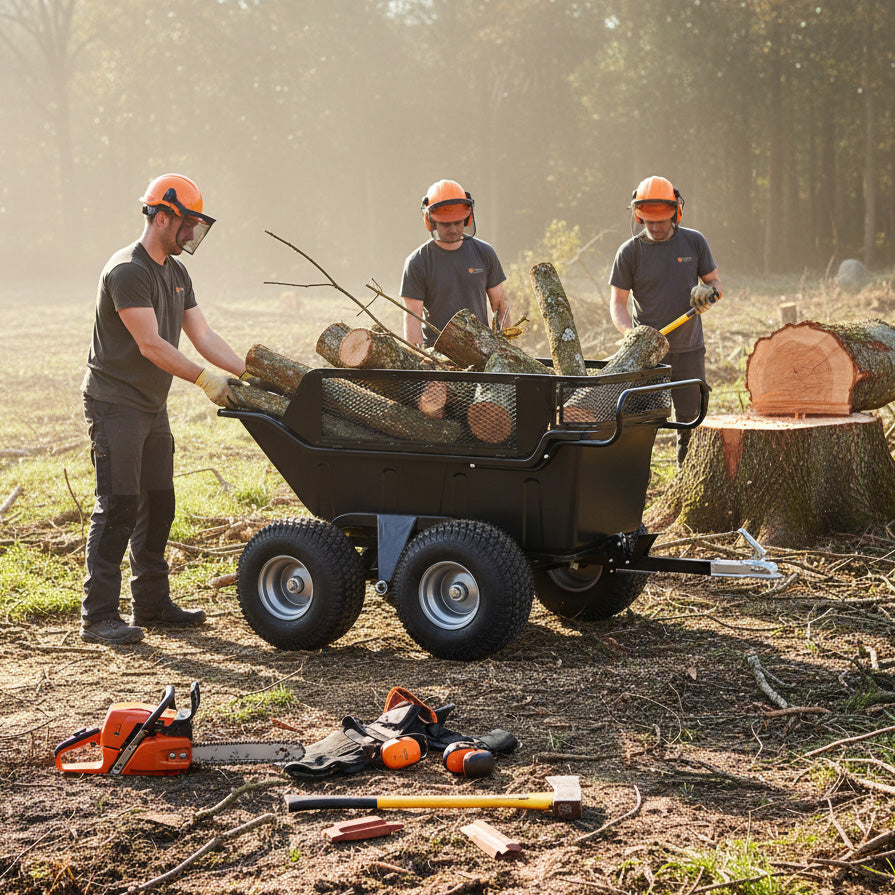 Remolque volquete de 4 ruedas