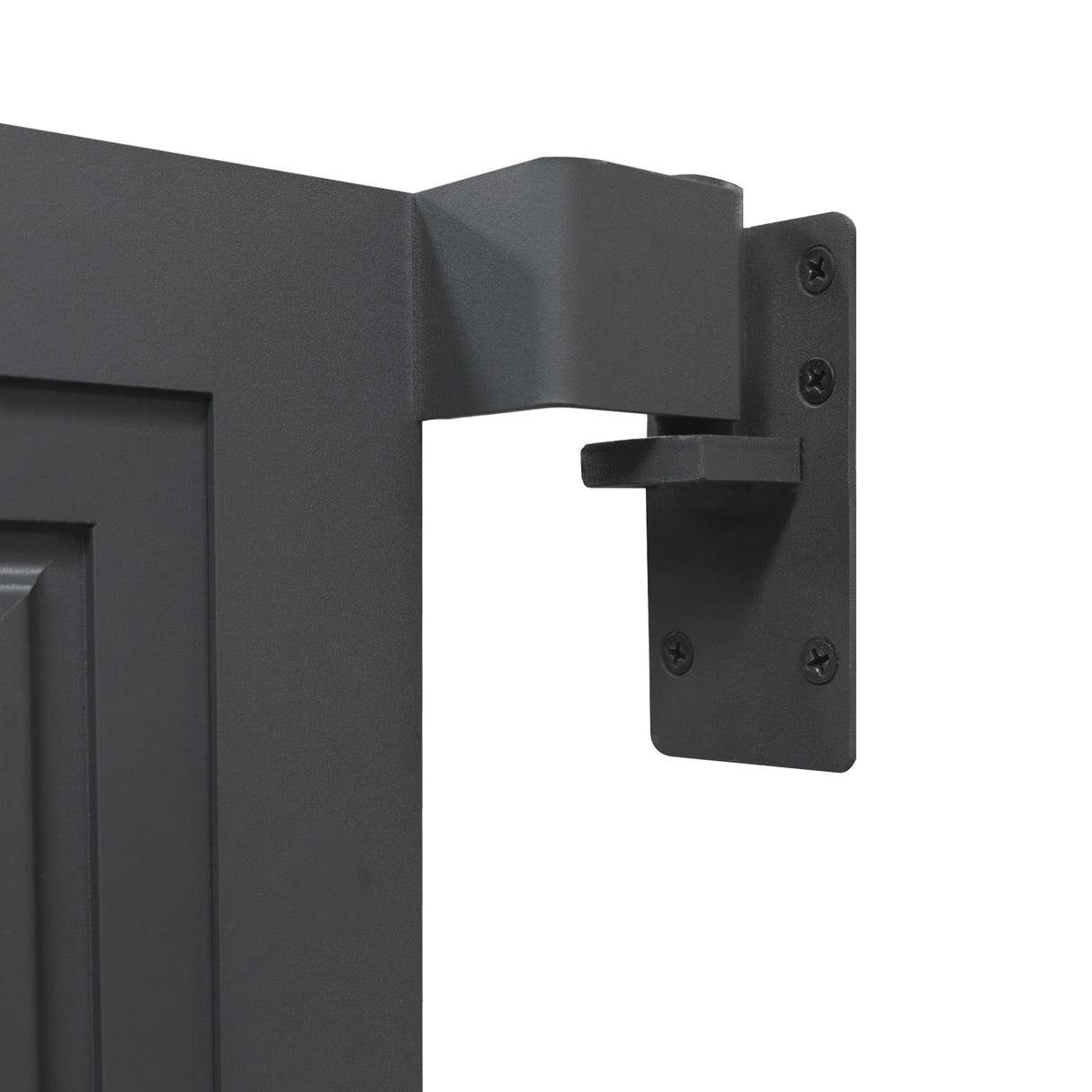 Puerta para Vallas para exteriores de WPC y Aluminio | Marrón