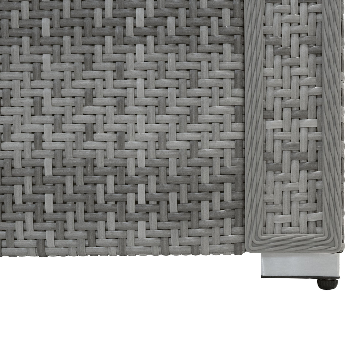 Conjunto Modular de Muebles de Patio de Ratán | Gris - 6 Piezas