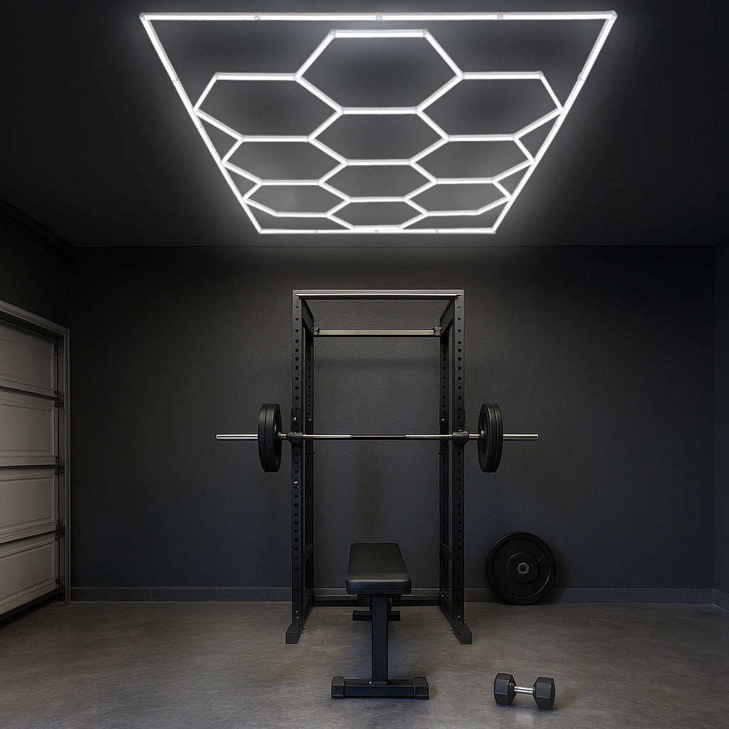 Luz LED Hexagonal de Techo (x10 Hexágonos)