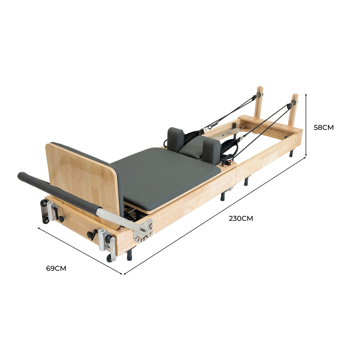 Reformer de Pilates Plegable de Roble
