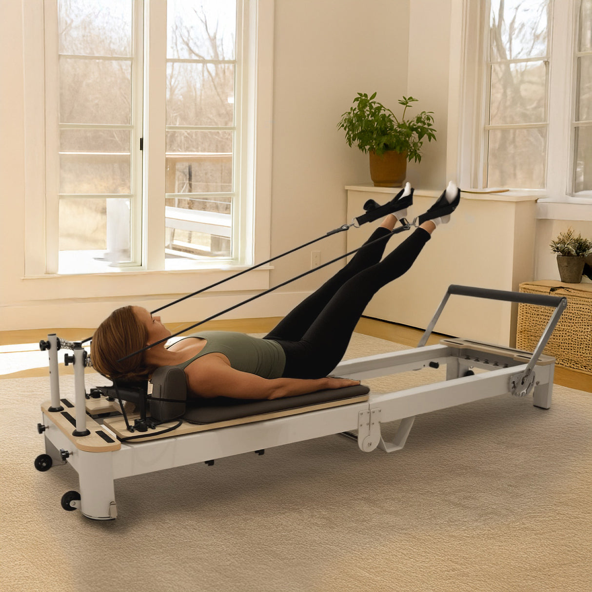 Reformer de Pilates Plegable de Aluminio