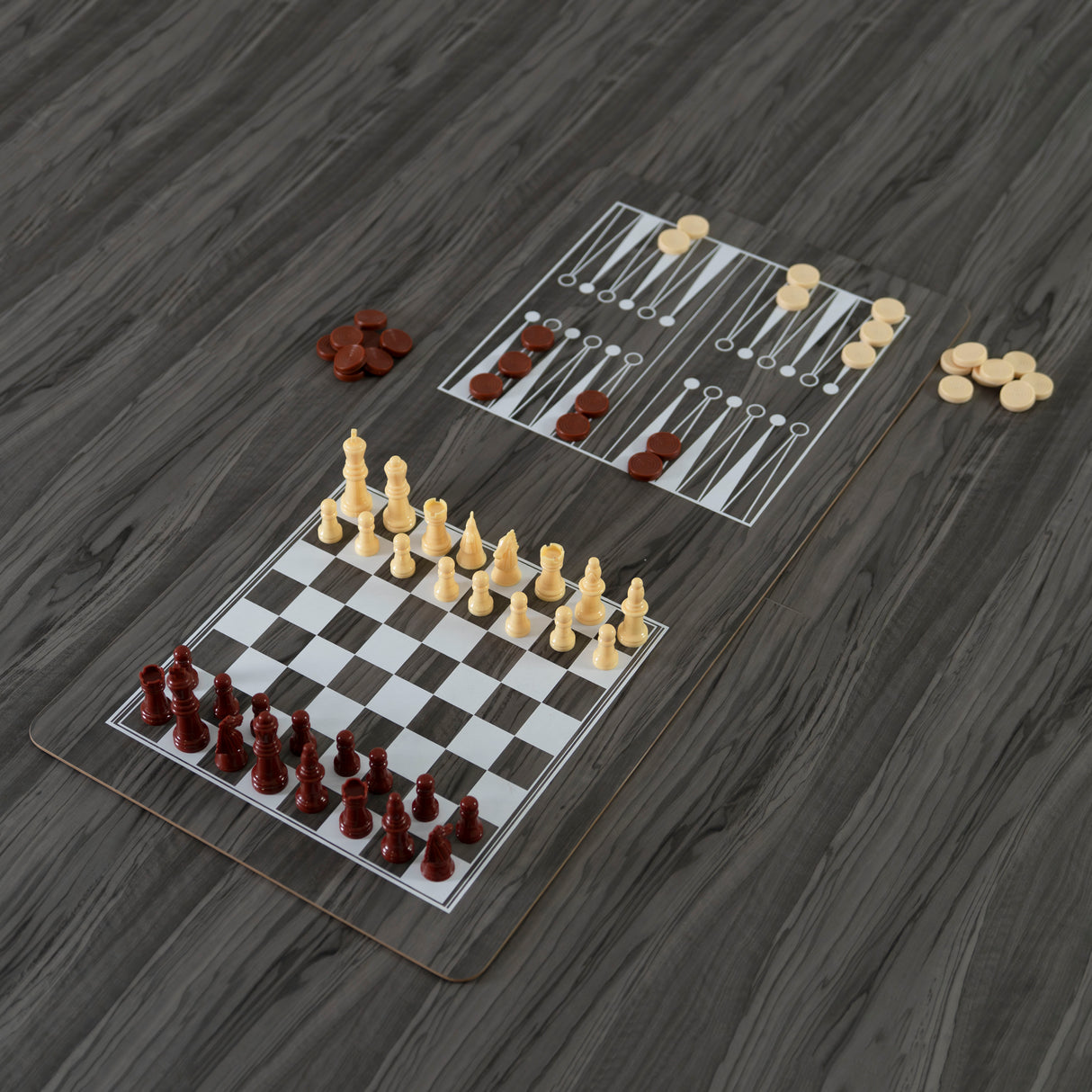 Mesa de Juegos 7 en 1 – Gris