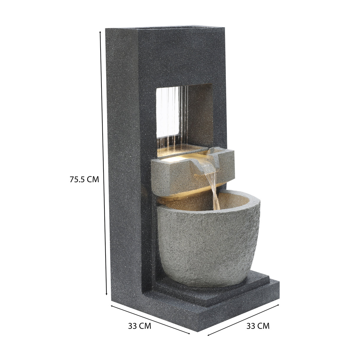 Fuente de Agua Eléctrica para Jardín "Cascade Springs"