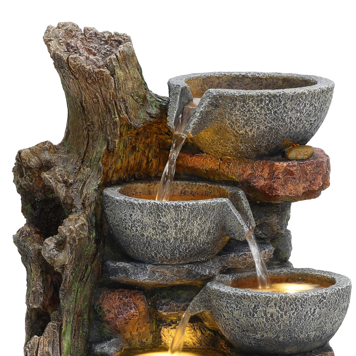 Fuente de Agua Eléctrica para Jardín "Rustic Brook"