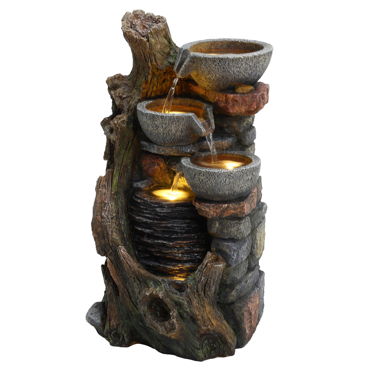 Fuente de Agua Eléctrica para Jardín "Rustic Brook"